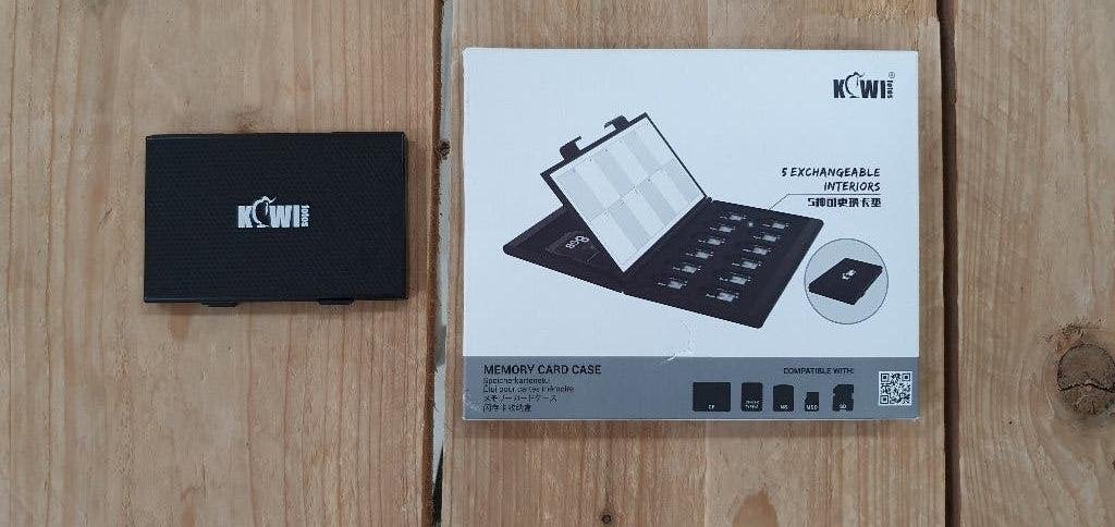 Kiwi Memory card case / cardcase, CF, CF-EXP A, NS, MSD, SD, Audio, Tv en Foto, Fotografie | Geheugenkaarten, Zo goed als nieuw