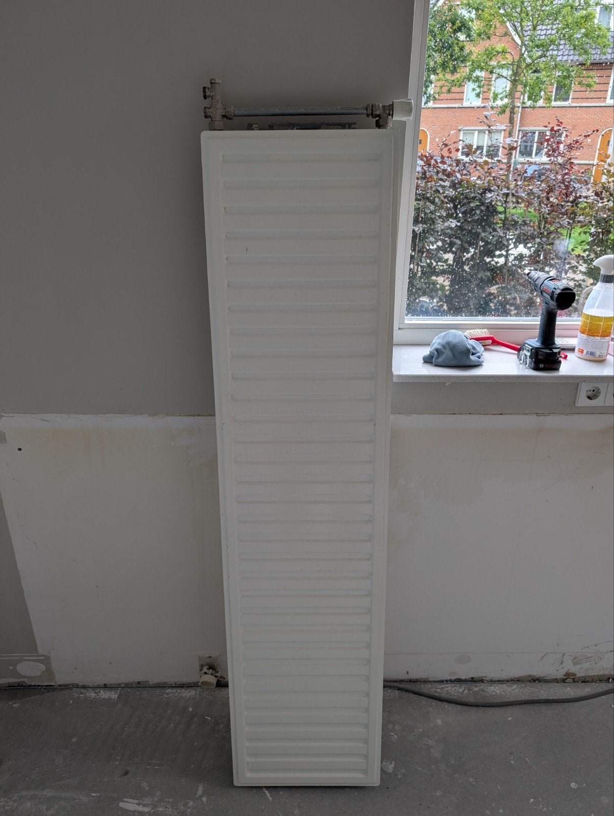 Dubbelplaat radiator type 22 - 165x40cm, Doe-het-zelf en Verbouw, Verwarming en Radiatoren, Ophalen, 30 tot 80 cm, Radiator, 150 cm of meer