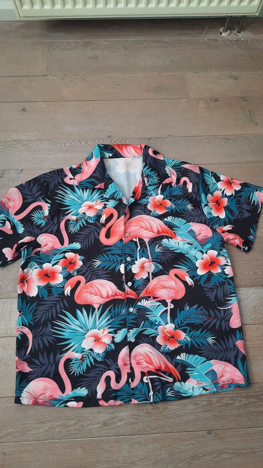 Zomers Flamingo Hawaiiaans overhemd, Onbekend, Meerkleurig, Nieuw, Ophalen of Verzenden