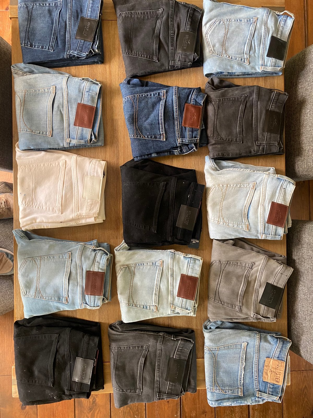 16 jeans van Hollister igst, Kleding | Heren, Ophalen of Verzenden, Zo goed als nieuw, Blauw, W32 (confectie 46) of kleiner