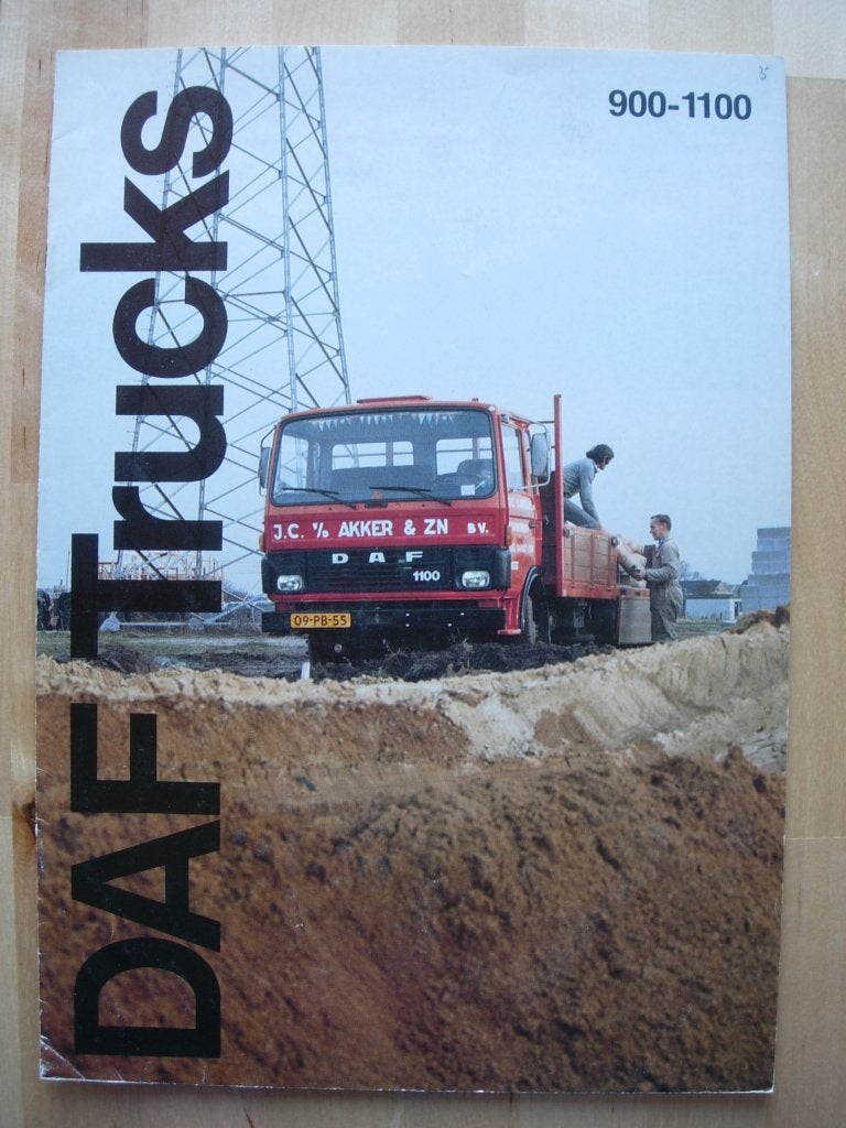 DAF 900 1100 Brochure ca 1981, Ophalen of Verzenden, Zo goed als nieuw, Overige merken, DAF