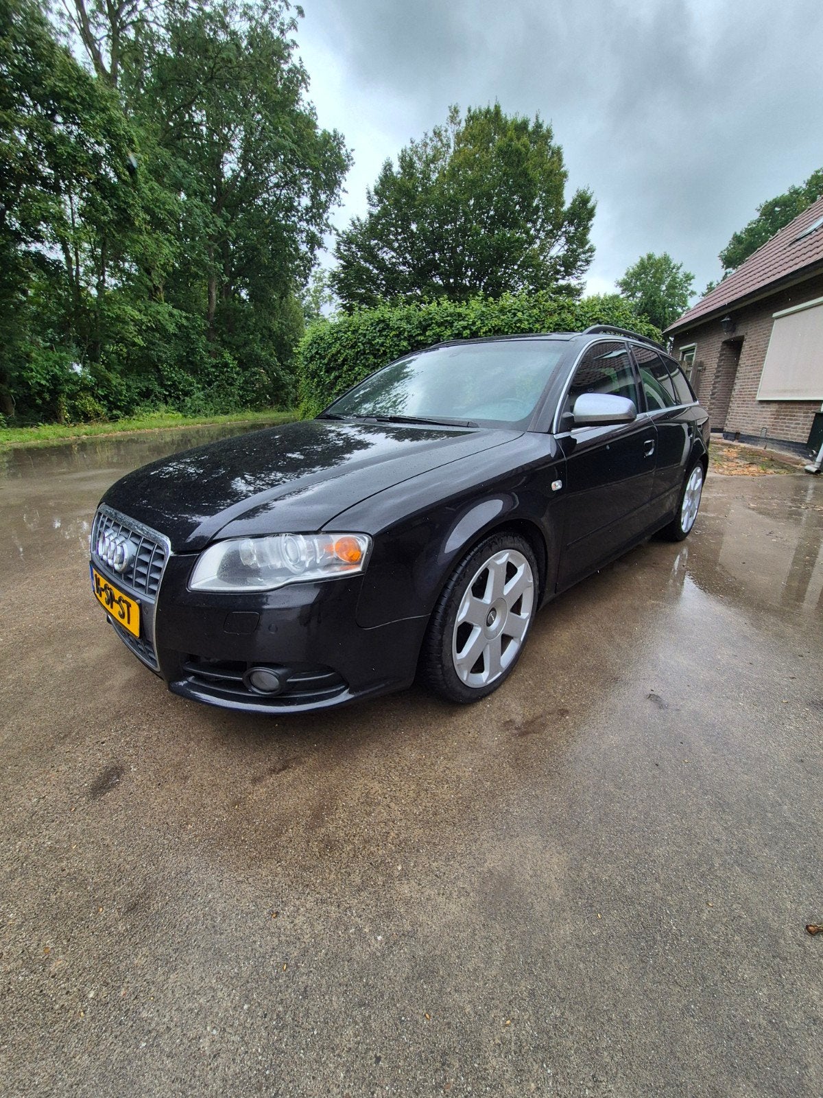 Audi S4 4.2 253KW Avant Quattro AUT 2006 Zwart, Auto's, Audi, Automaat, 1730 kg, Zwart, Stationwagon