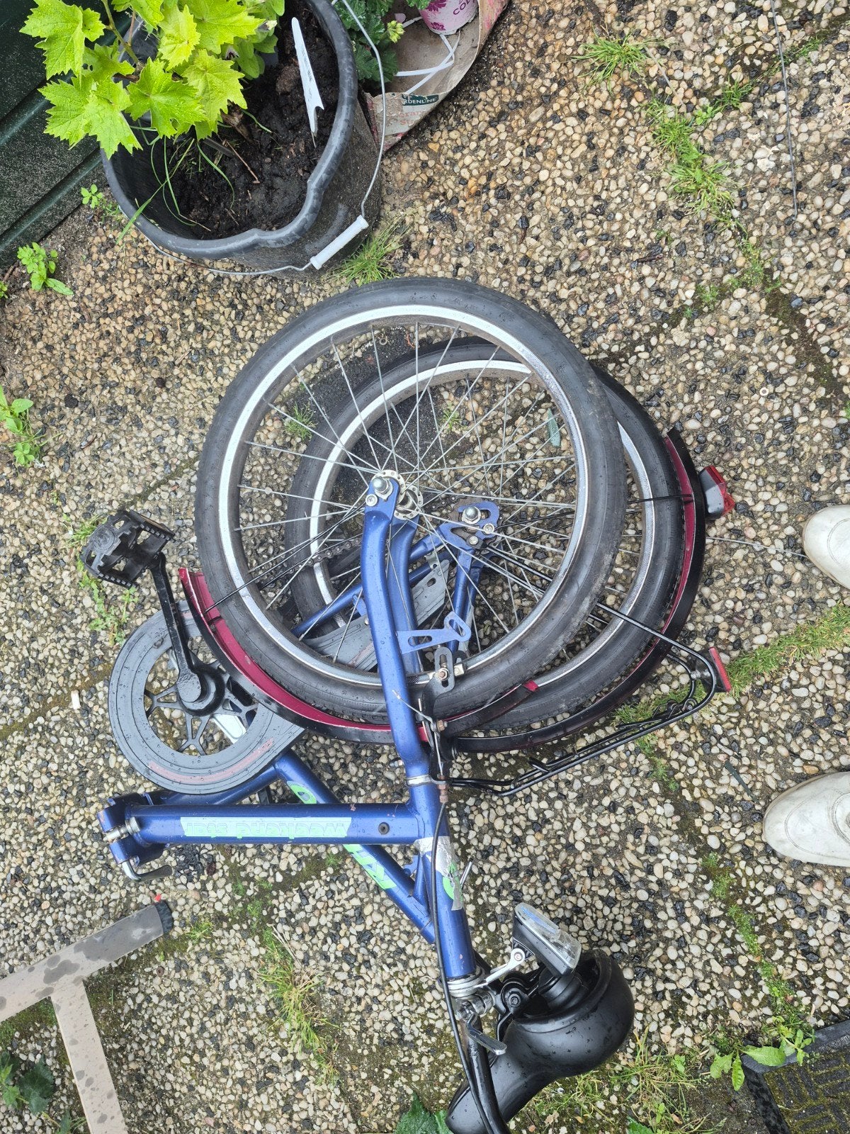vouwfiets RHINO terug trap, Ophalen, Gebruikt, Deels opvouwbaar, Terugtraprem