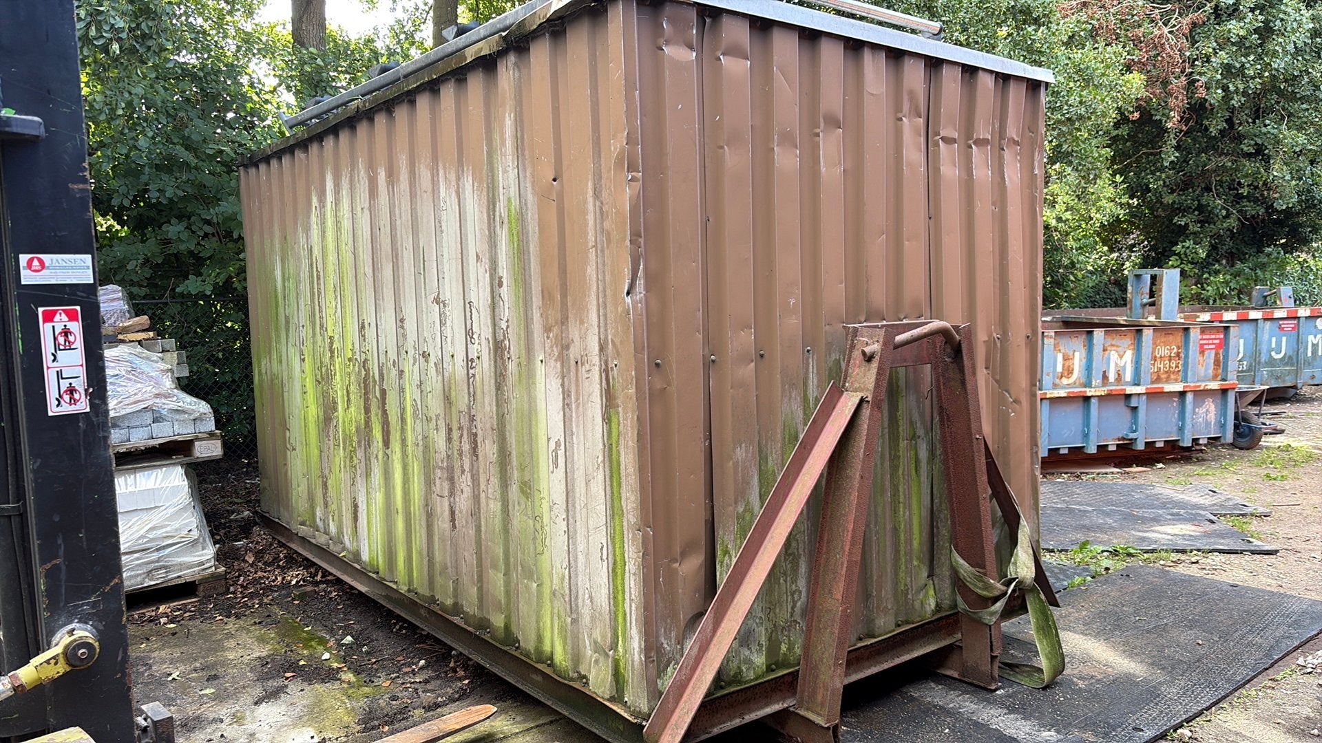 Opslag container, Ophalen, Gebruikt, Metaal, Containerberging