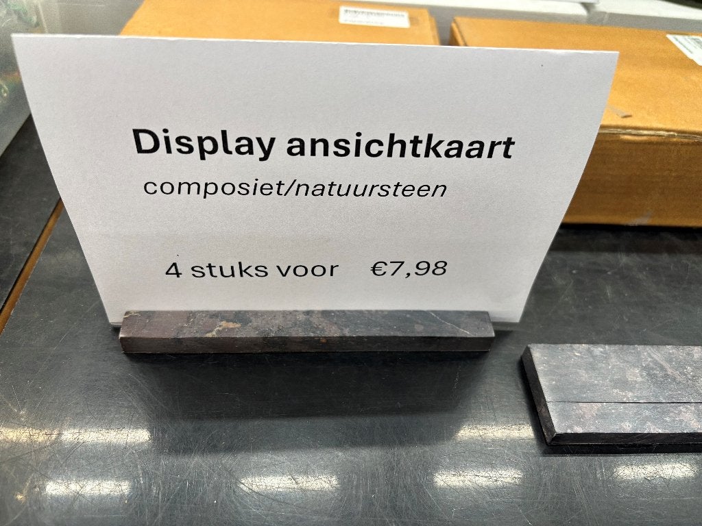 Kaartenhouder of fotostandaard composiet, Audio, Tv en Foto, Portrait en Landscape, Natuurlijk materiaal, Overige typen, Nieuw