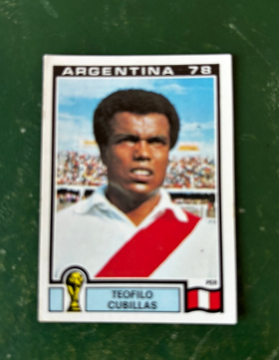 Panini plaatje Teofilo Cubillas Peru WK 78, Ophalen of Verzenden