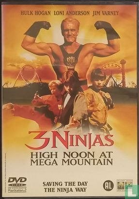 3 ninja's high noon at mega mountain ( hulk hogan, Alle leeftijden, Ophalen of Verzenden, Zo goed als nieuw, Overige gebieden
