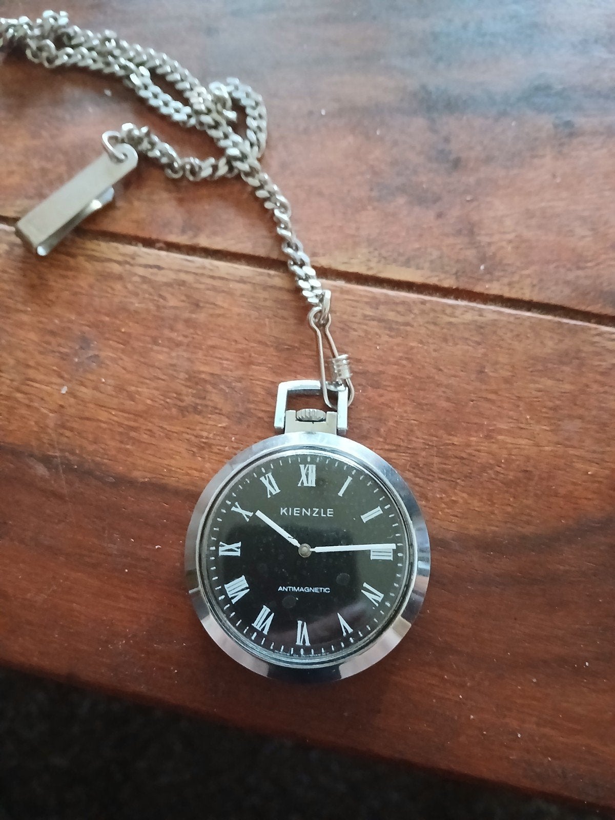 Kienzle Zakhorloge Antimagetic met Ketting, Overige merken, Zakhorloge, Staal, Met ketting