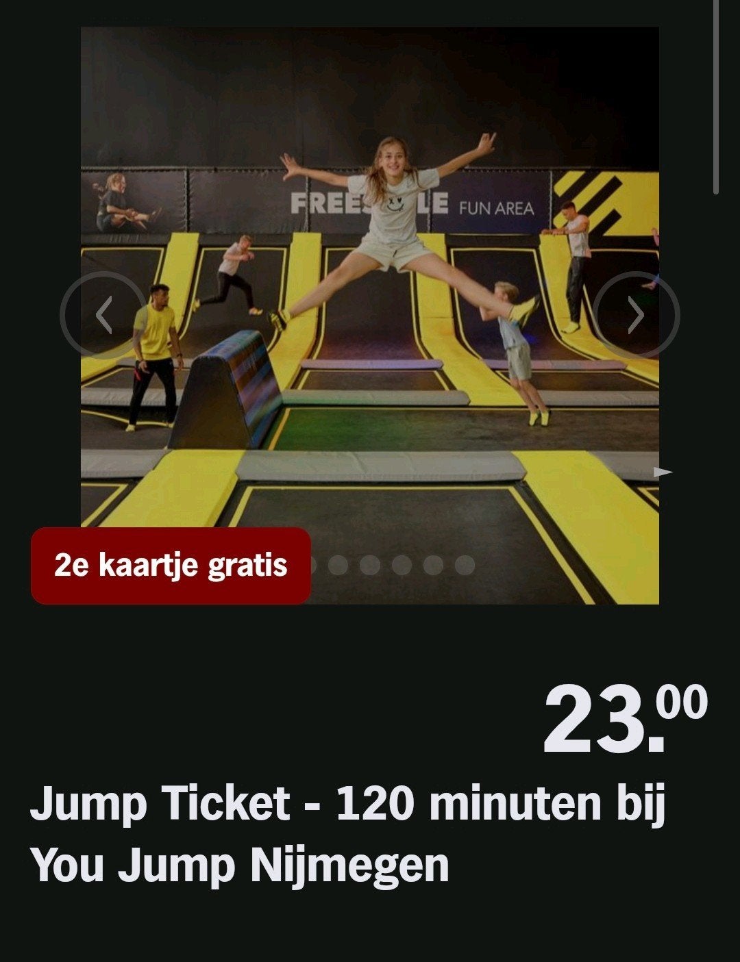 YOU JUMP NIJMEGEN ♡ 2e kaartje gratis (AH SPAARKAARTEN), Overige soorten