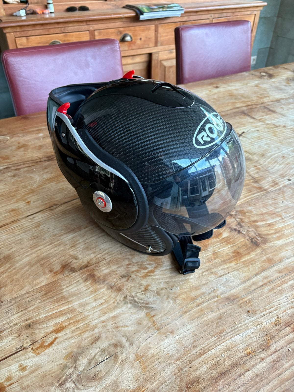 ROOF Boxer RO9 Full Carbon Systeemhelm, M, Systeemhelm, Heren, Tweedehands