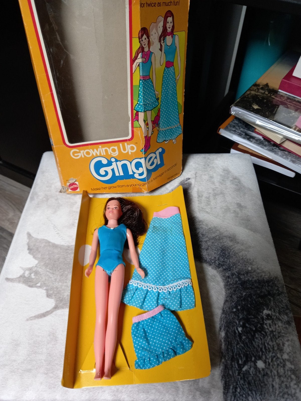 Vintage  Barbie Growing Up Ginger pop met doos 1975, Verzamelen, Ophalen of Verzenden, Gebruikt, Fashion Doll