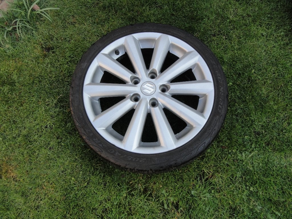 Suzuki Swift Sport alu velgen origineel, zomerbanden 17 inch, Ophalen, Gebruikt, Banden en Velgen, 17 inch