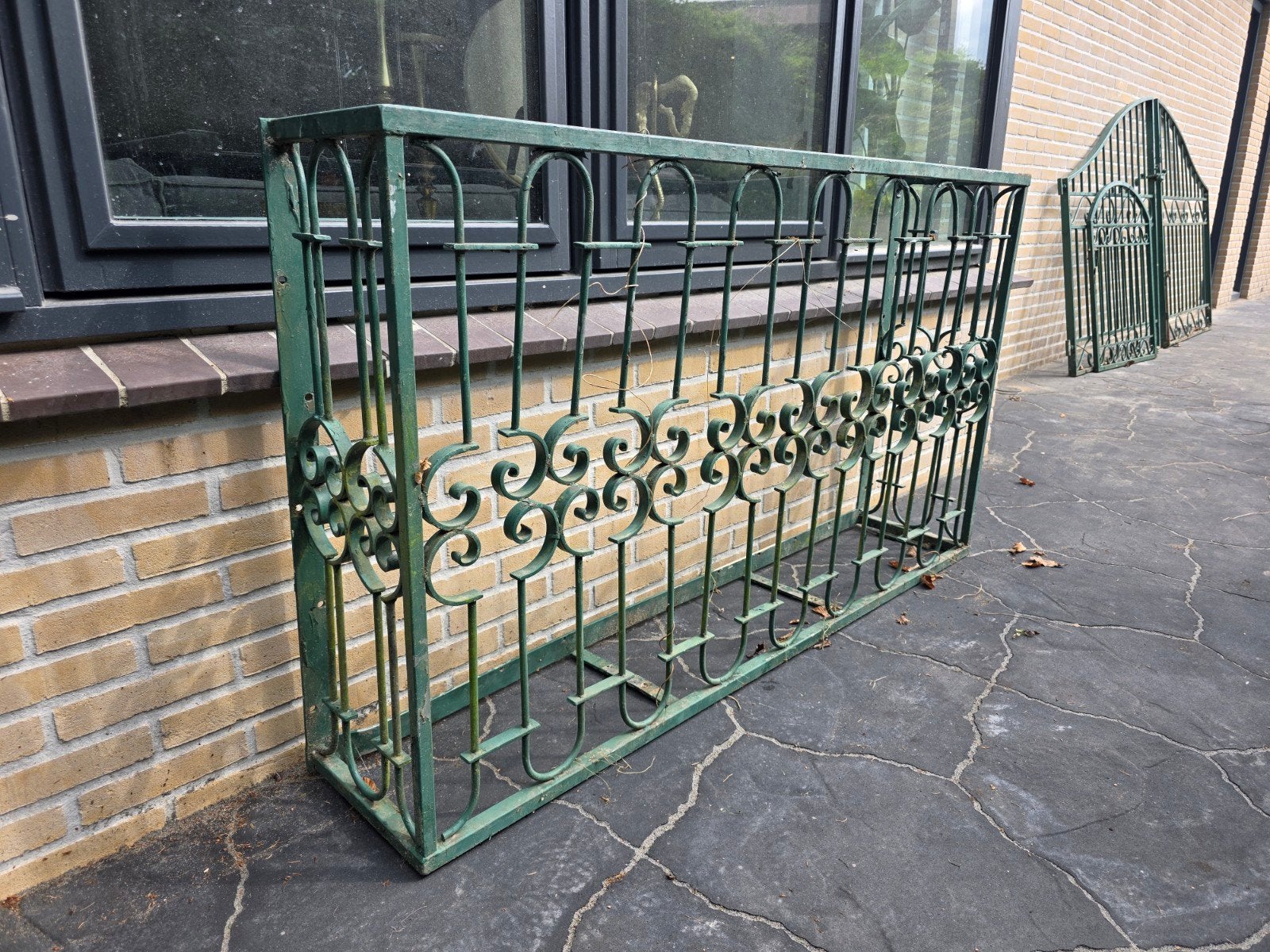 Frans balkon hekwerk - Sierhekwerk, Tuin en Terras, Tuinhekken en Hekwerk, Ophalen, Gebruikt, IJzer, Sierhekwerk