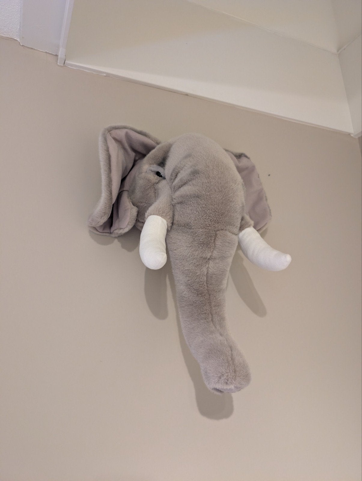 Wild & Soft Olifant Pluche Wanddecoratie - Zo goed als nieuw, Overige merken, Overige karakters, Grijs, Ophalen of Verzenden