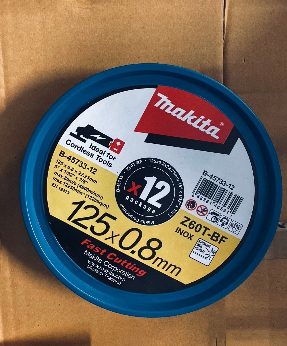 Makita doorslijpschijven 125x0.8mm (12 stuks), Onbekend, Nieuw, Ophalen of Verzenden, Makita