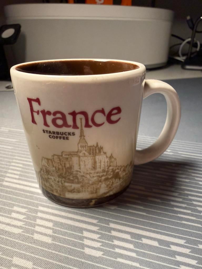 Starbucks mok espresso Frankrijk, Overige typen, Ophalen of Verzenden, Zo goed als nieuw, Steen/keramiek
