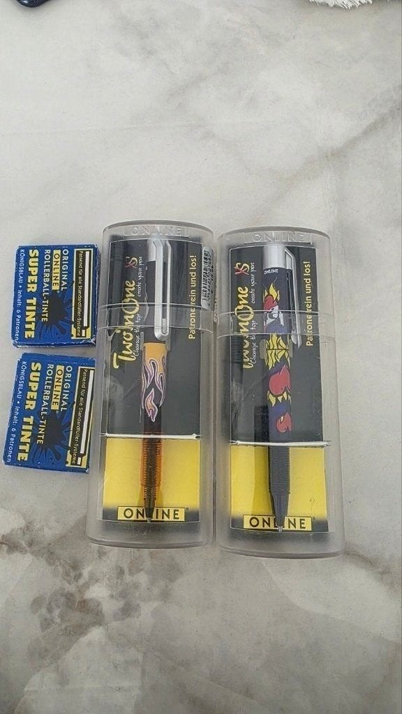 Online Two4One rollerball pennen met inktpatronen – 2 stuks, Ophalen of Verzenden, Balpen, Overige merken