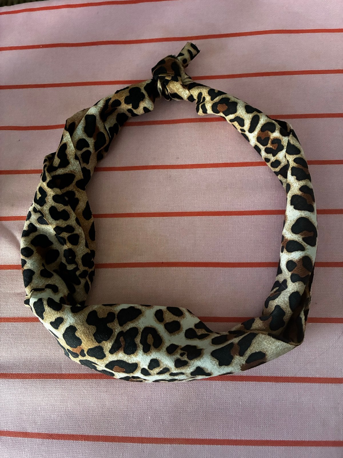 Leopard print haarband/sjaal, Ophalen, Nieuw