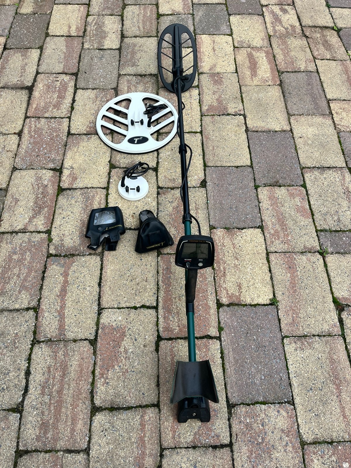 Teknetics T2 Metaaldetector met 3 zoekschijven, Ophalen, Gebruikt, Teknetics, Meer dan 30 cm