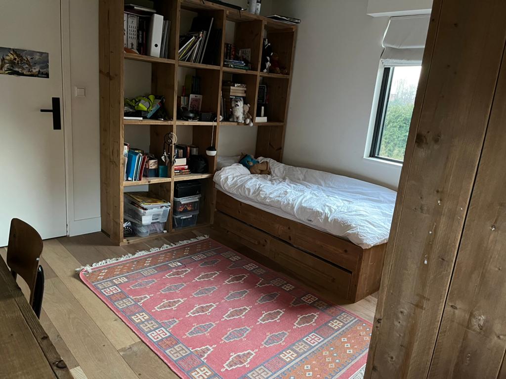 Steigerhout Slaapkamer -  eenpersoonsbed & ingebouwde kast, Huis en Inrichting, Slaapkamer | Complete slaapkamers, Ophalen of Verzenden