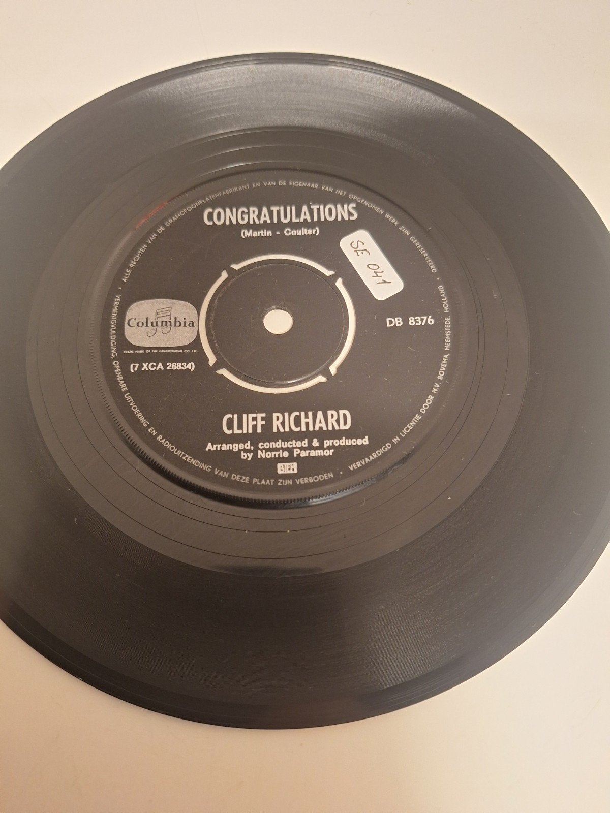 Cliff Richard - Congratulations, 1970., Verzenden, 7 inch, Pop