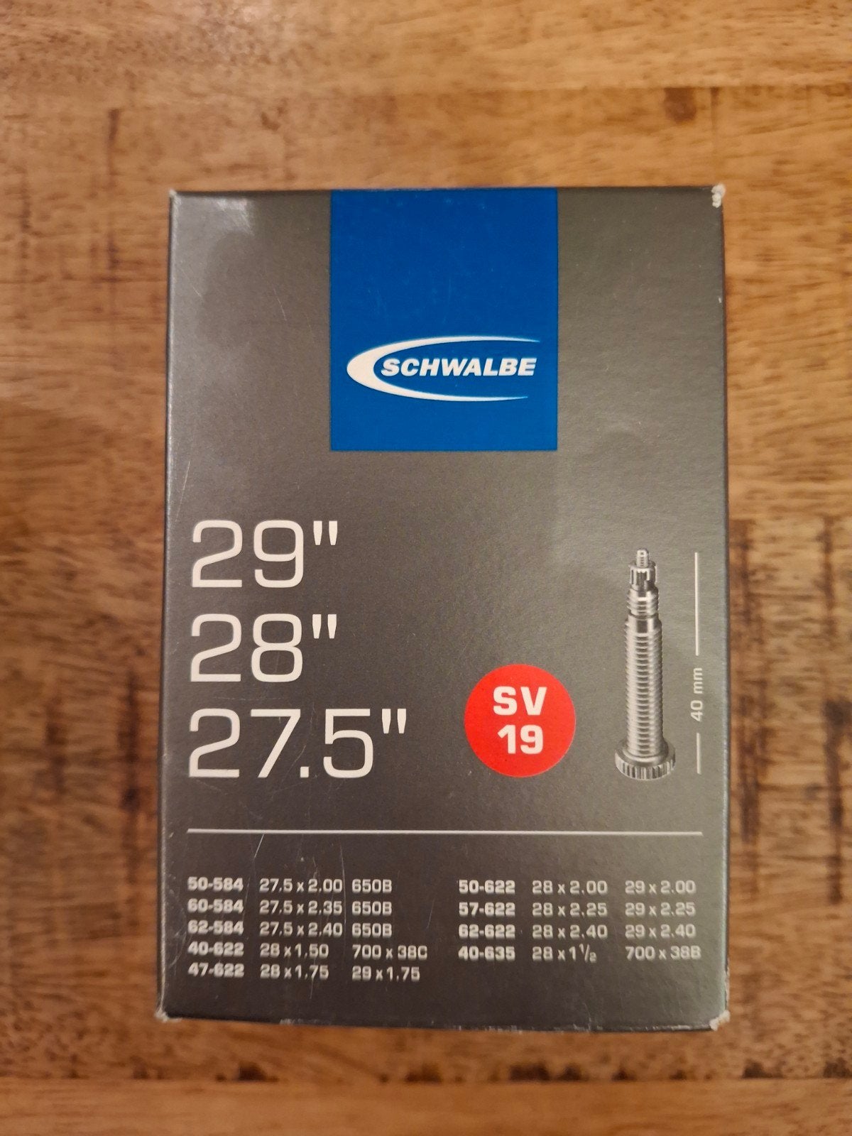 2 sets Schwalbe binnenbanden SV19 (4 stuks), Band, Schwalbe, Stadsfiets, Nieuw