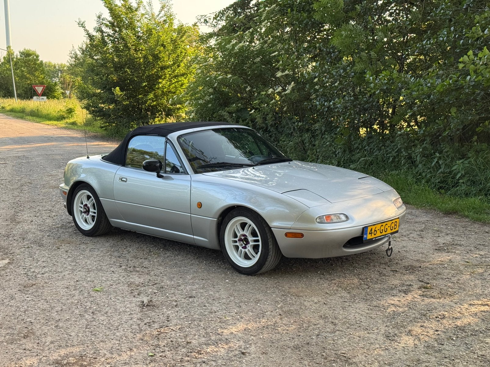 Mazda MX-5 1.6 U9 1992 Grijs, Zwart, 4 cilinders, Cabriolet, 116 pk
