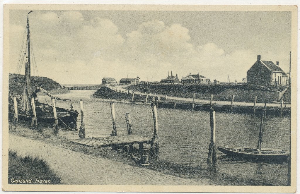Cadzand - Haven 1937, Ophalen of Verzenden, 1920 tot 1940, Gelopen, Zeeland