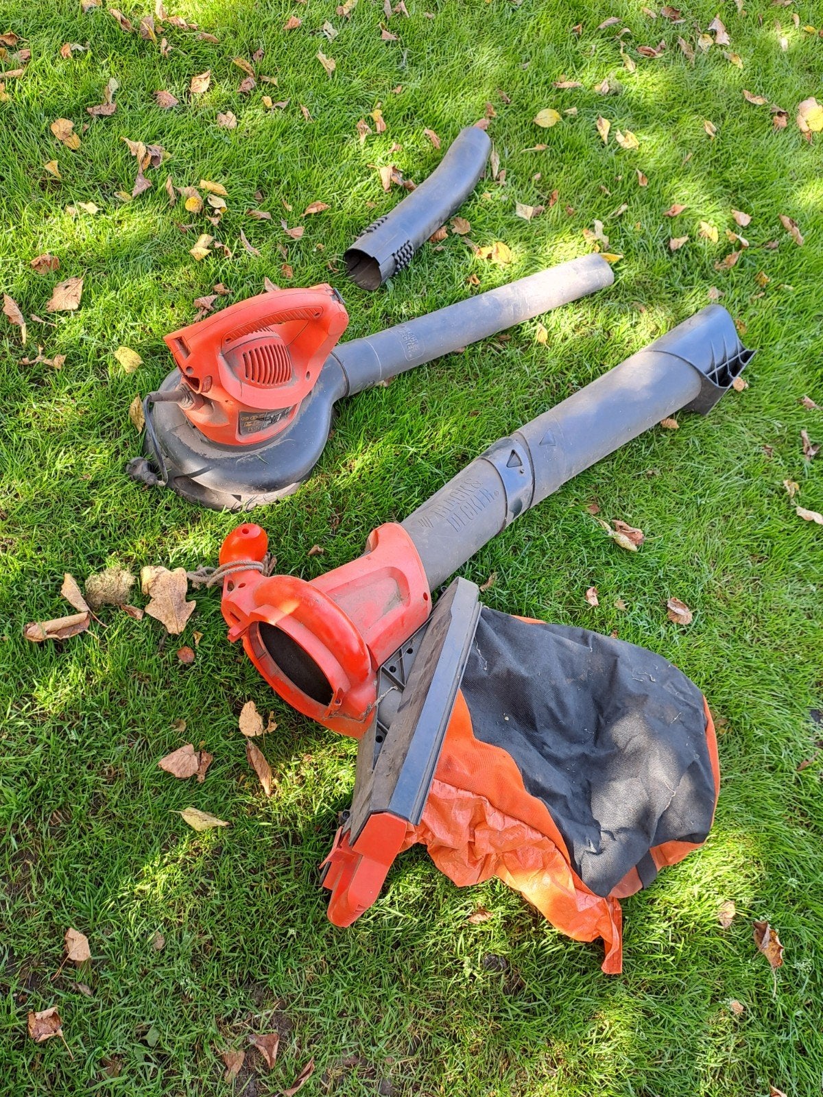 Black & Decker GW3000 Bladblazer/Bladzuiger 3000W, Ophalen, Gebruikt, Met opvangzak, Handgedragen