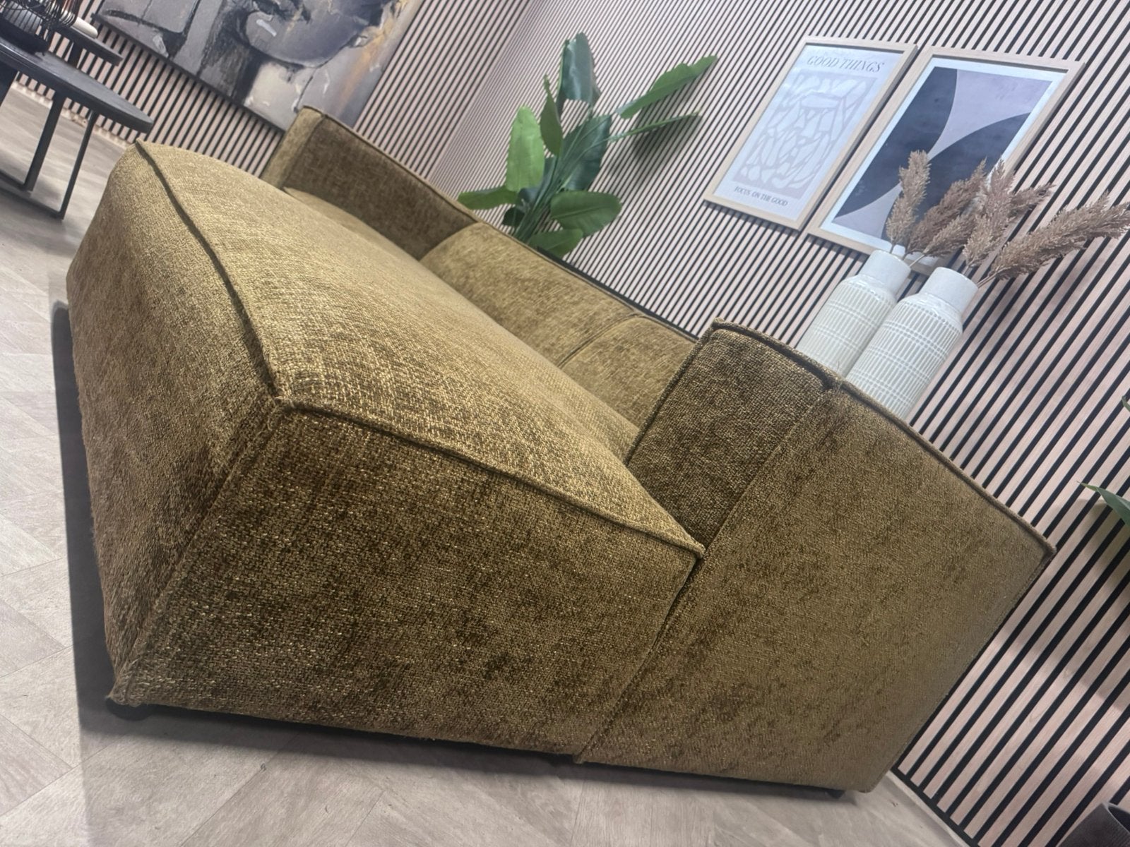 ZGAN | Loods5 Hoekbank Loungebank - Olijf Groen - 279 x 160, 250 tot 300 cm, -, -, Hoekbank