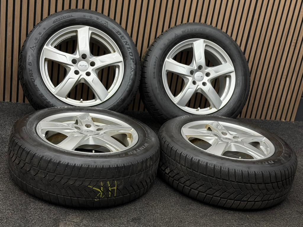 17 inch Platin P84 - Grandland X 3008 5008 5x108 ET42 Dunlop, Auto-onderdelen, Ophalen, 215 mm, ., Banden en Velgen