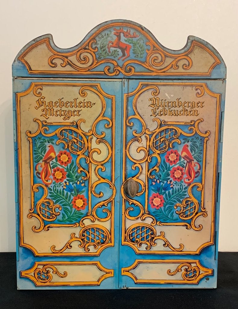 Antiek Blikken Kabinetkastje 1900~1920 Blikken Speelgoed, Ophalen of Verzenden