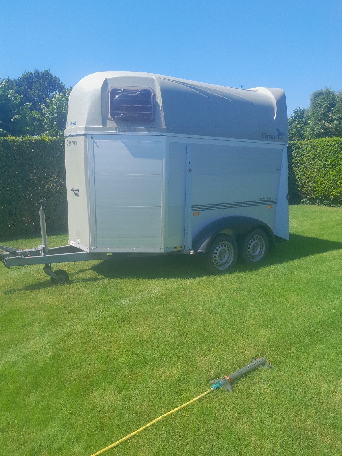 Humbaur trailer 2 paards, Dieren en Toebehoren, Ophalen, Gebruikt, Aluminium