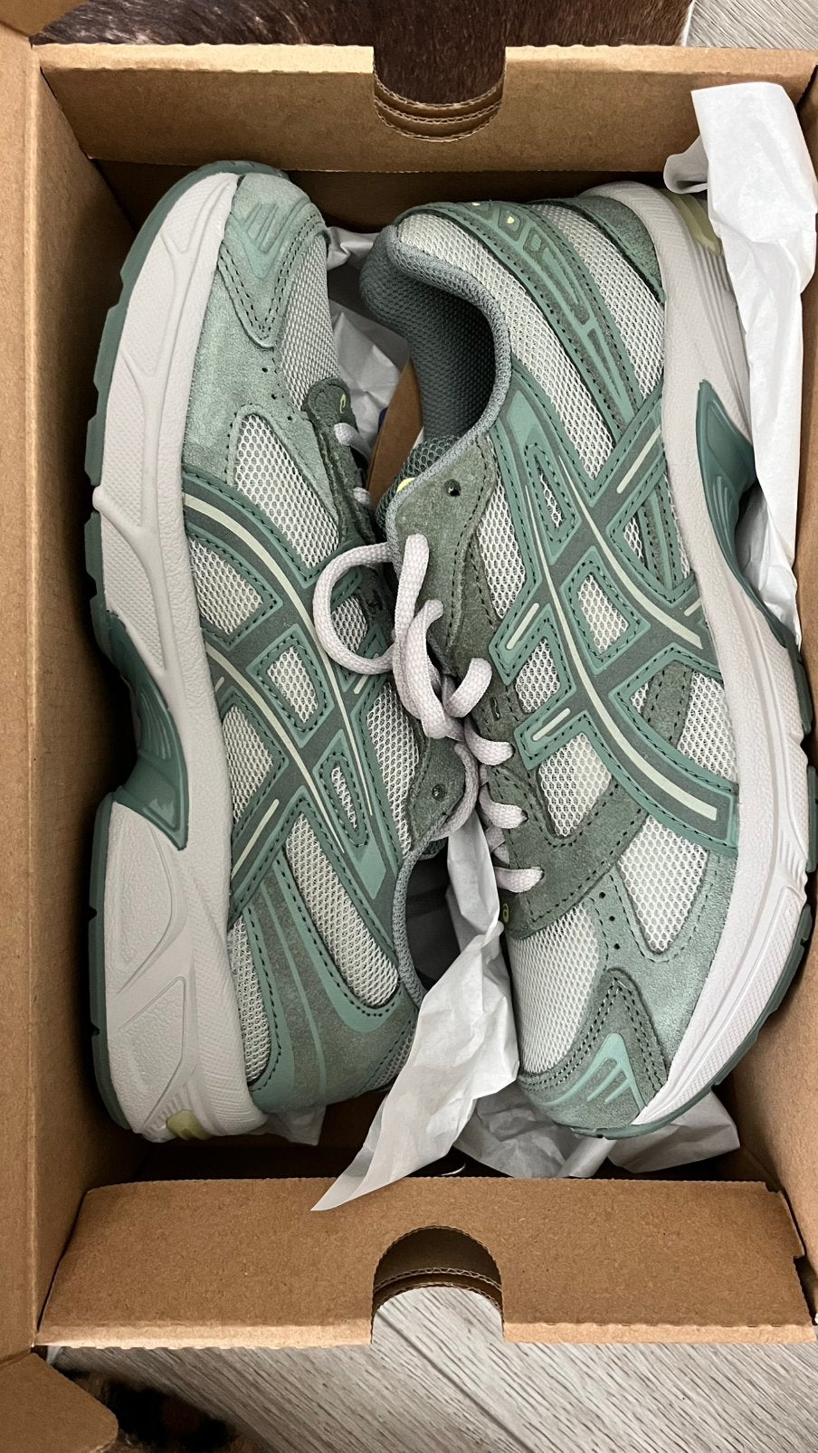 Asics 1130 sneaker groen, Kleding | Dames, Schoenen, Ophalen of Verzenden, Zo goed als nieuw, Groen, Sneakers of Gympen