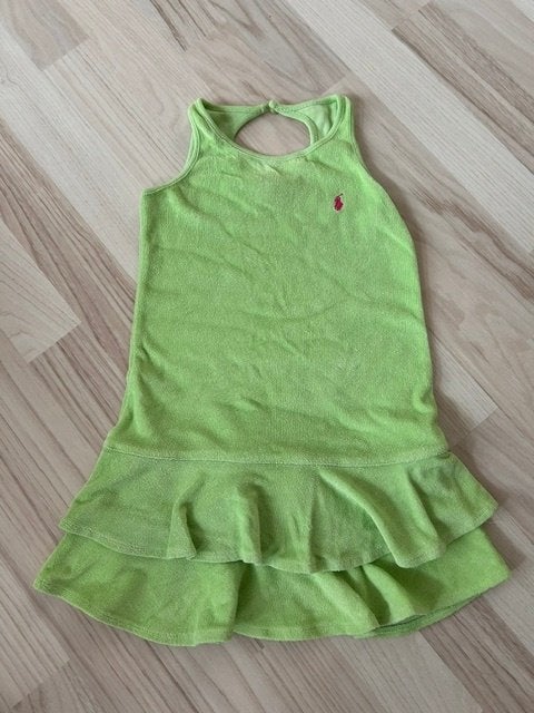 Ralph Lauren jurkje maat 116 / 122 kleur lime groen, Gebruikt, Jurk of Rok, Ralph Lauren, Verzenden