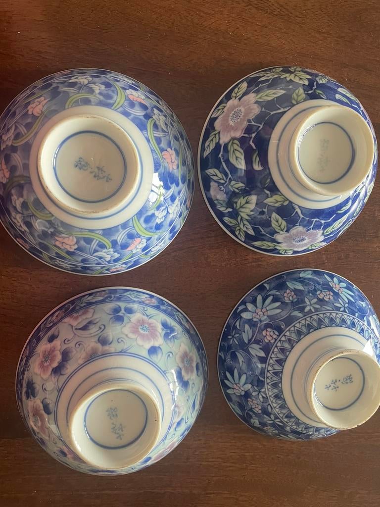 Te koop 4 japanse kommetjes, Ophalen of Verzenden