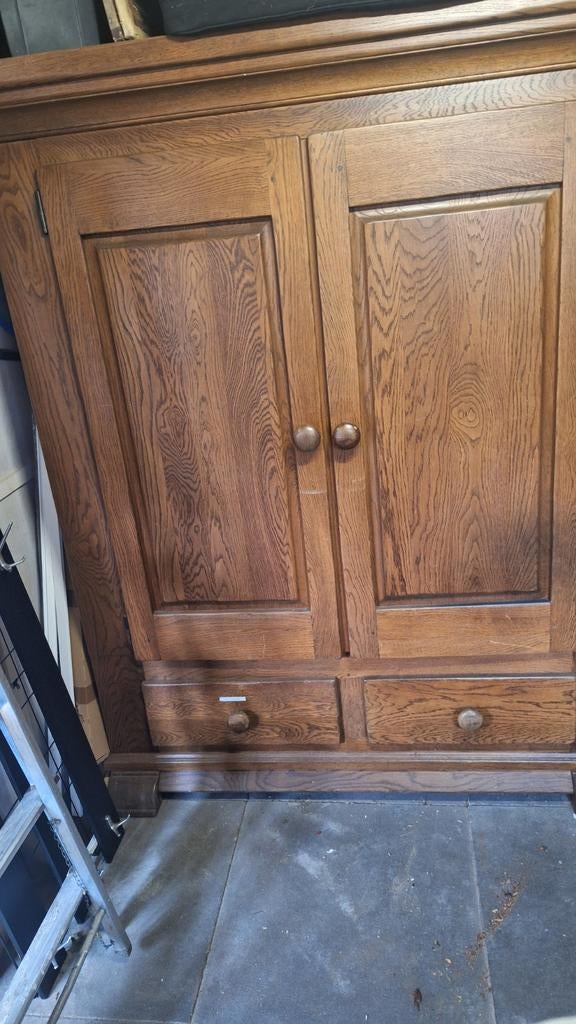 prachtige oude broodkast eiken hout, Ophalen