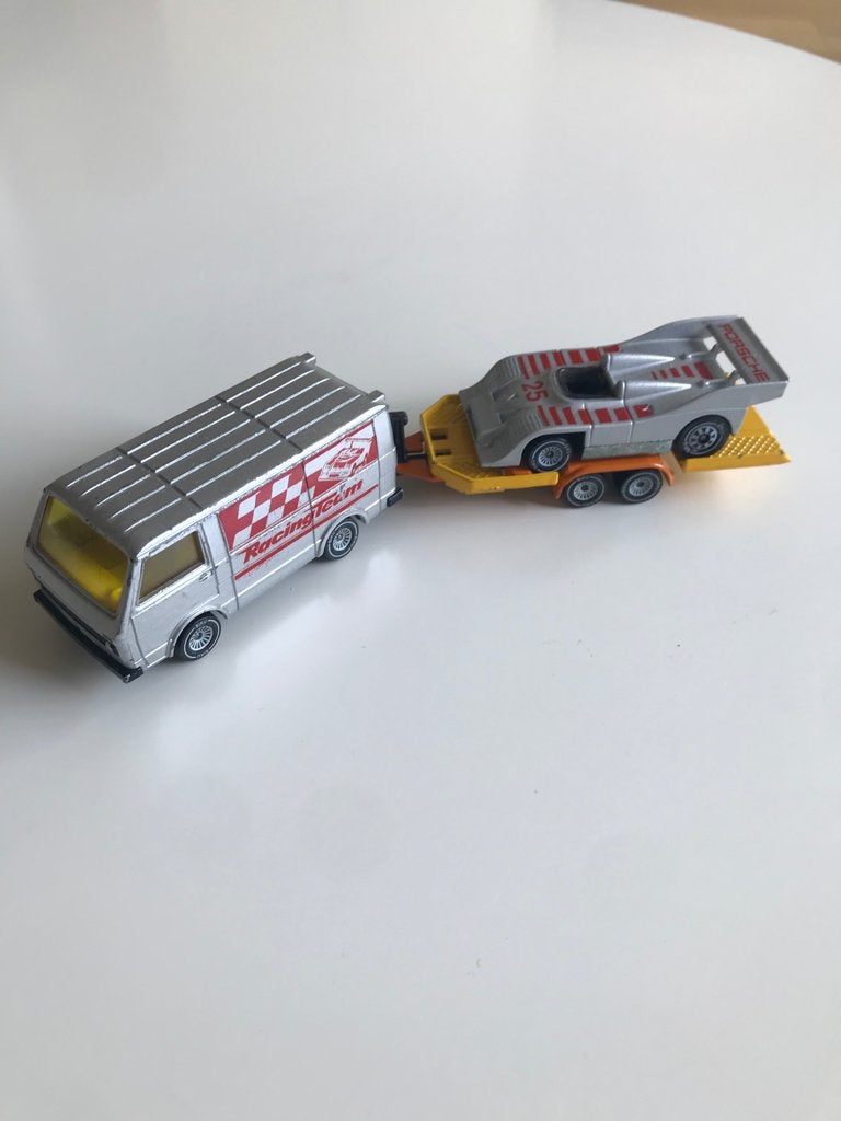 Siku Renn-Team VW LT28 Porsche 917, Ophalen of Verzenden, Gebruikt, Auto