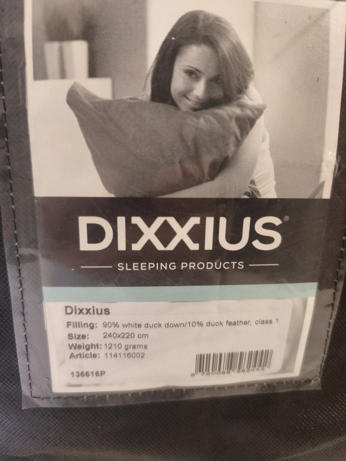 Dixxius Dekbed 240x220 cm - 90% dons nieuw!!!, Wit, Onbekend, Tweepersoons, Dons en Veren
