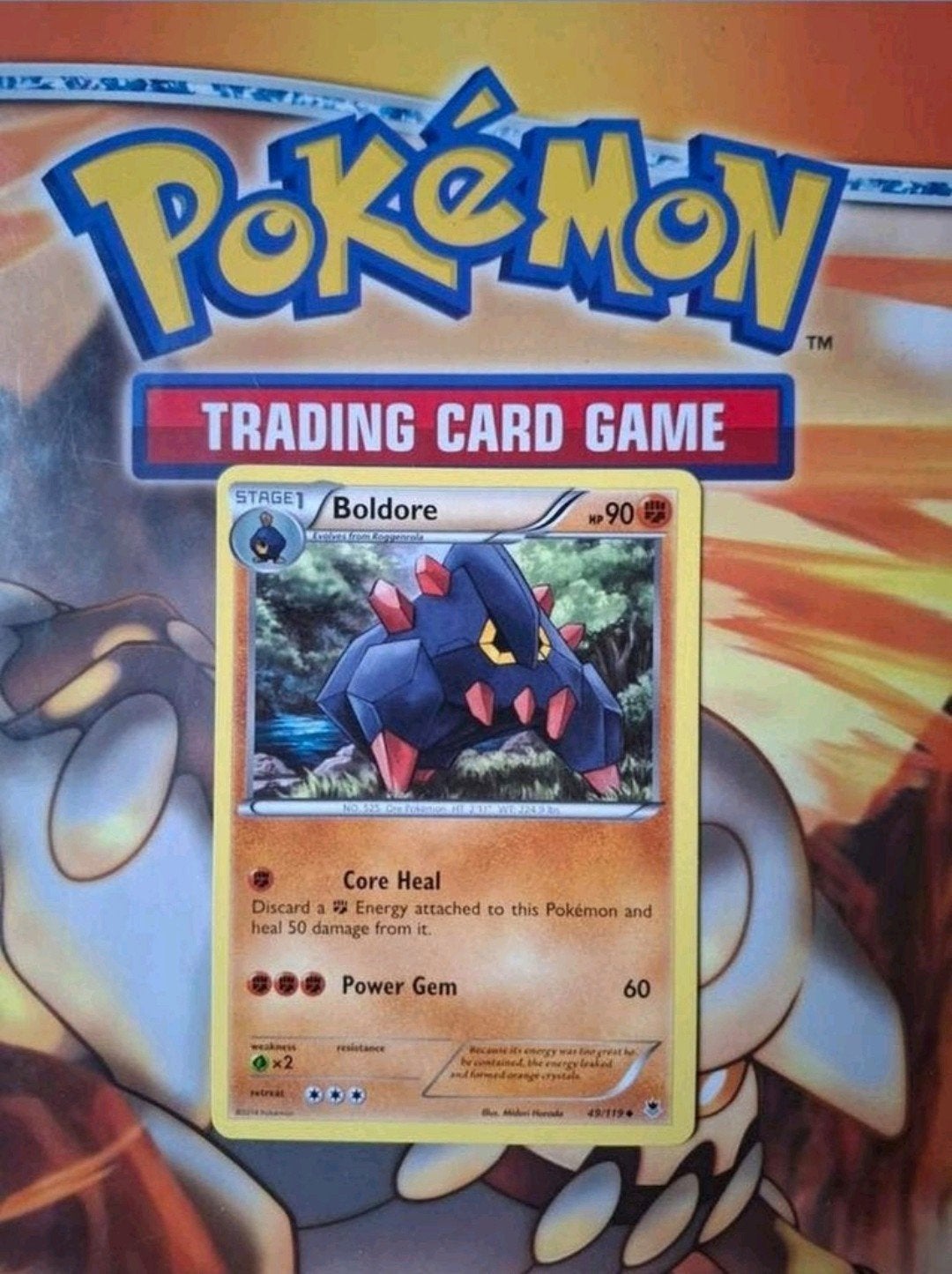 Boldore 49/119 XY Phantom Forces pokemon kaart nm, Ophalen of Verzenden, Zo goed als nieuw, Losse kaart