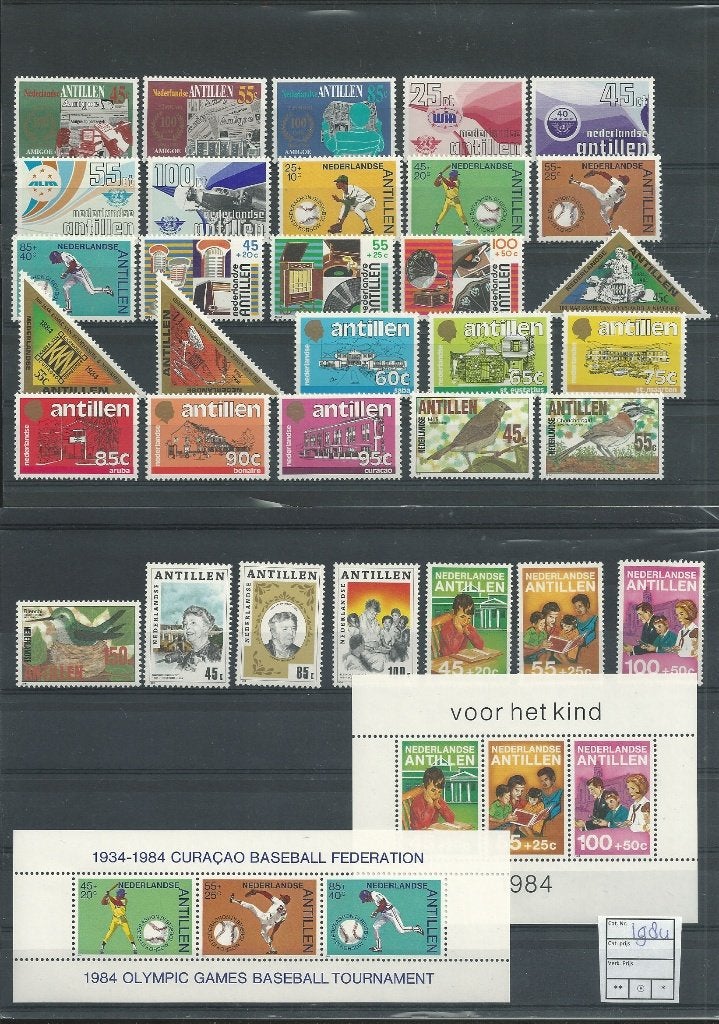 Nederlandse Antillen 1984, Complete jaargang, Postfris., Postzegels en Munten, Verzenden, Postfris