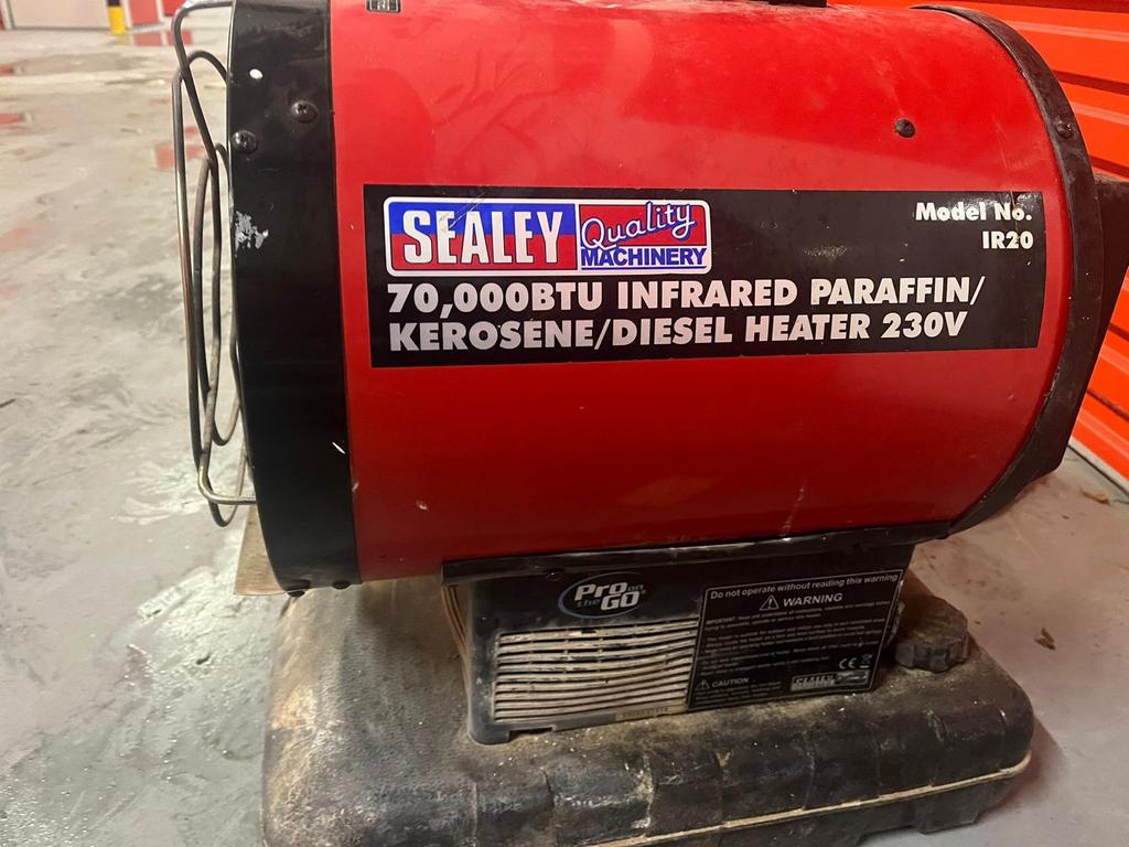 Sealey IR20 infrarood diesel/paraffine heater (70.000 BTU), Ophalen of Verzenden, Zo goed als nieuw