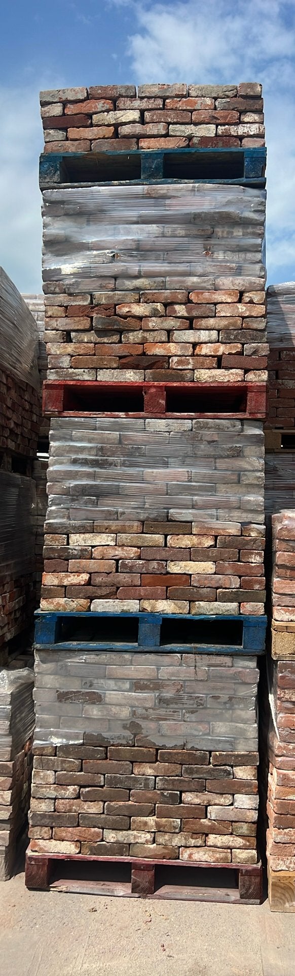 Partij genuanceerde oude vormbak stenen 21 x 5.5 70M2, Doe-het-zelf en Verbouw, Metselstenen, Ophalen of Verzenden, Zo goed als nieuw