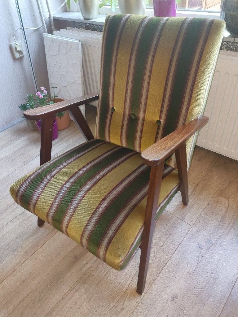 fauteuil, Ophalen, Gebruikt, Stof, 50 tot 75 cm