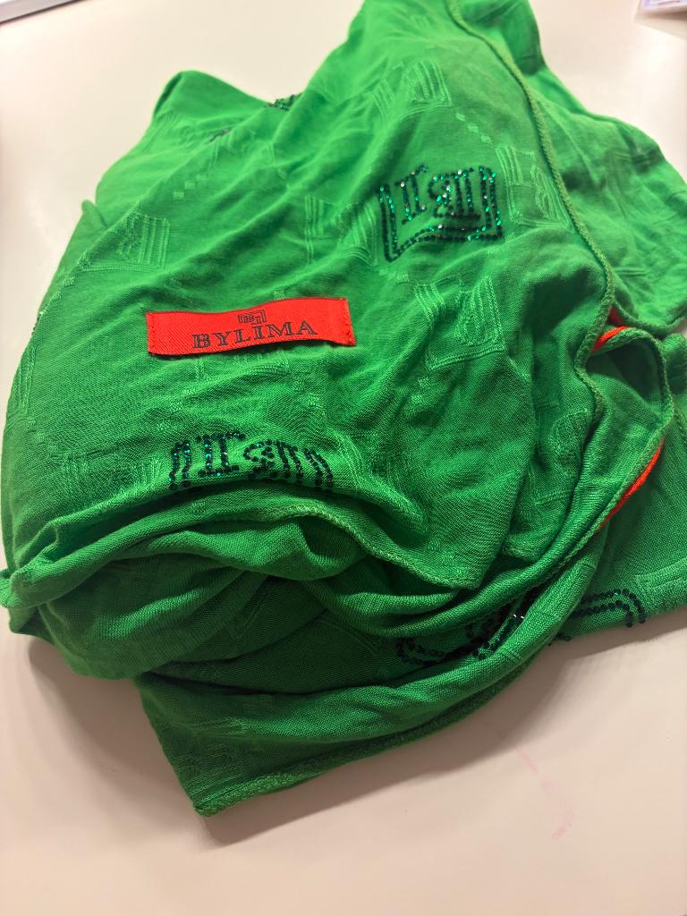 Bylima scarf “American green, Ophalen of Verzenden, Zo goed als nieuw
