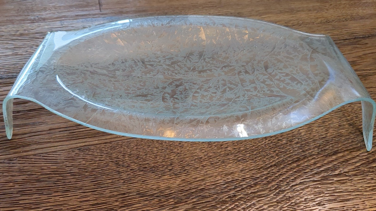 glazen schaal, Ophalen of Verzenden, Zo goed als nieuw, Ovaal, Glas