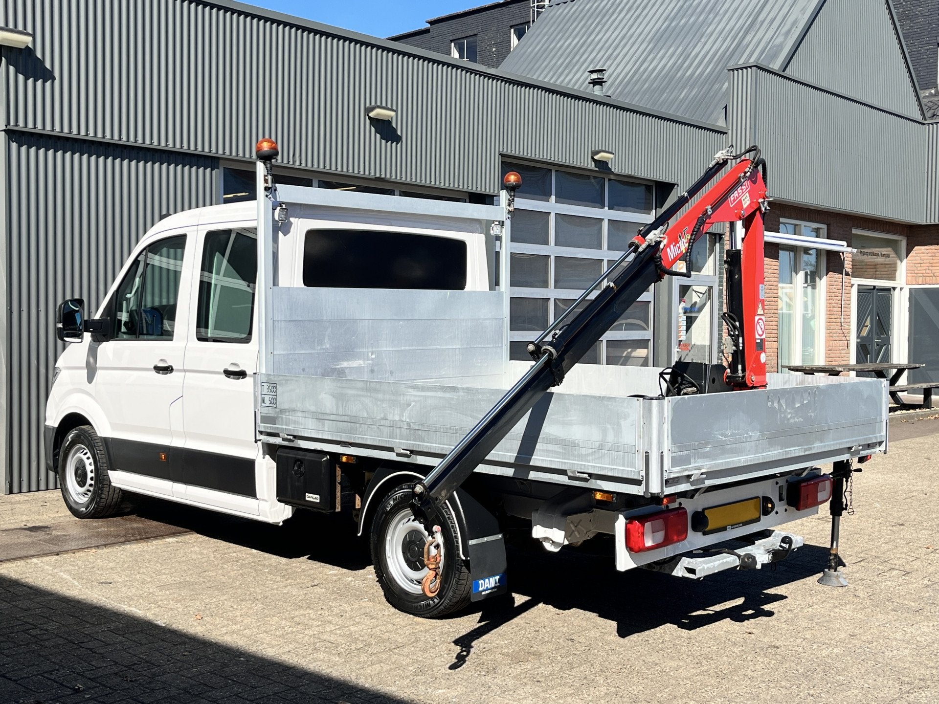 Volkswagen Crafter 35 2.0 TDI L3 Fassi Laadkraan M15A Trekha, Voorwielaandrijving, Stof, Volkswagen, Wit