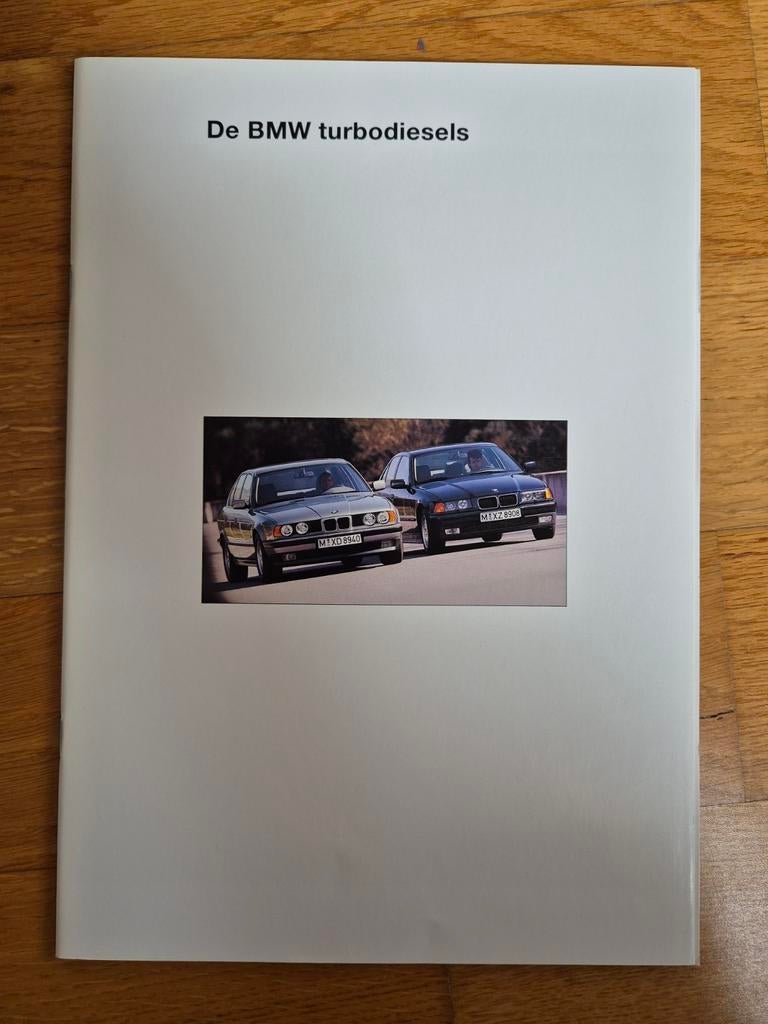 BMW 3-serie en 5-serie Turbo diesel brochure 1993, Ophalen of Verzenden, Zo goed als nieuw, BMW