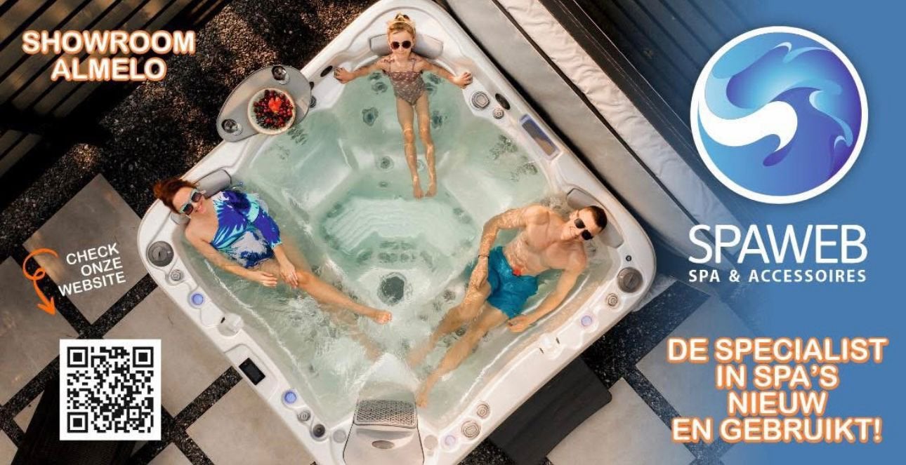 SHOWROOM ALMELO jacuzzi spa, nieuw & gebruikt, onderhoud enz, Ophalen, Nieuw