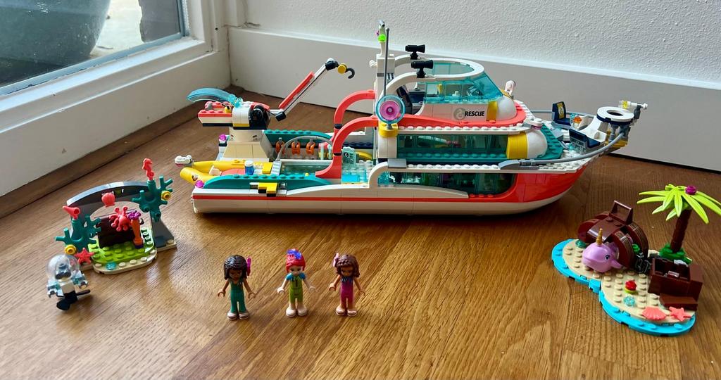 LEGO Friends 41381 Reddingsmissie Boot, Lego, Friends, Ophalen of Verzenden, Zo goed als nieuw